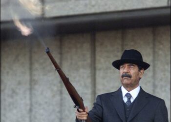 Former Iraqi dictator Saddam Hussein