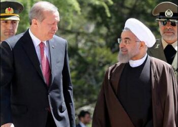 Iran's President Hassan Rouhani and Turkish President Recep Tayyip Erdogan