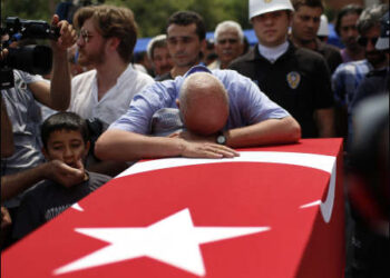 Coffin of Turkish soldier