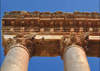Ruins at Baalbek in the Bekaa valley, Lebanon