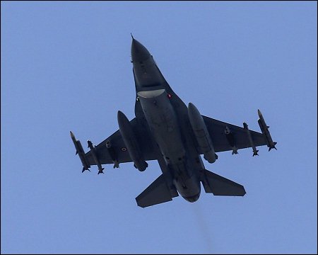 A Turkish warplane