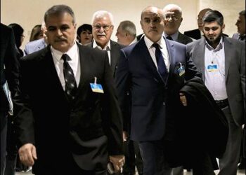 The Syrian delegation of the High Negotiations Committee (HNC), Geneva