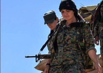 Kurdish YPG/YPJ female fighters in Syrian Kurdistan (Rojava)