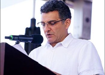 Nyma Ardalan at Armenian commemoration in Los Angeles, California