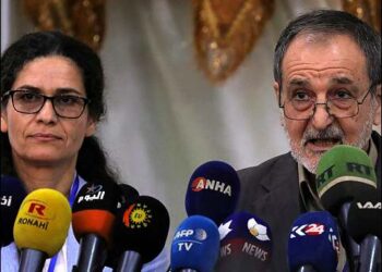 Ilham Ahmed with Riad Darar co-chair of the Syrian Democratic Council (SDC)