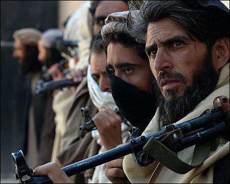 Afghan Taliban militants