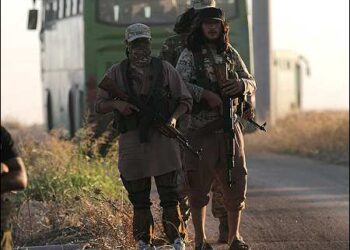 Islamic militants from Hayat Tahrir al-Sham