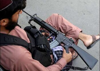 A Taliban fighter in Kabul, Afghanistan, September 4, 2021