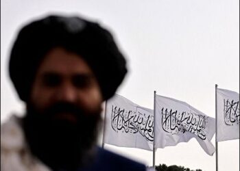 Taliban flags fly over Kabul, Afghanistan, September 11, 2021. . Photo: AFP