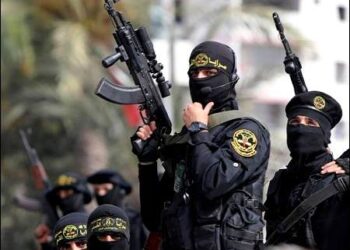 Palestinian Islamic Jihad (PIJ) militants, Gaza, Israel, 2021. Photo: Reuters