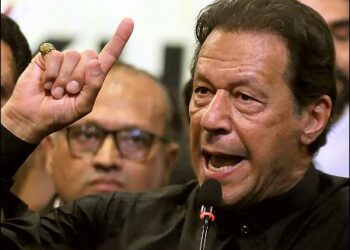 Former Pakistan Prime Minister Imran Khan, October 14, 2022. Photo: EPA
