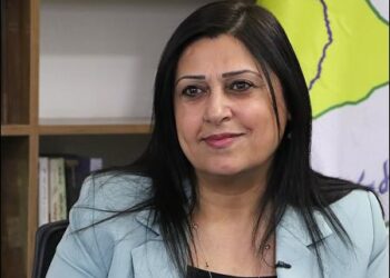 Amina Omar, the co-chairperson of the Syrian Democratic Council, Syrian Kurdistan (Rojava)