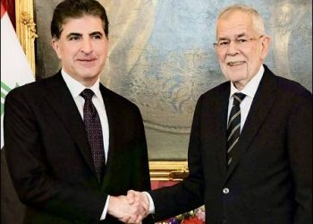 Nechirvan Barzani with Alexander Van der Bellen