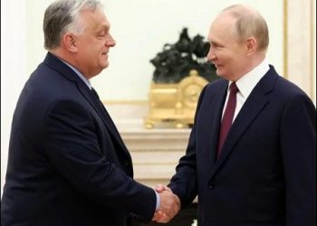 Vladimir Putin with Viktor Orban