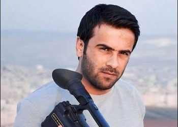 Syrian Kurdish journalist Sleman Mohammed Ahmed, an Arabic editor for RojNews, Iraqi Kurdistan, 2023. Photo: RojNews.news