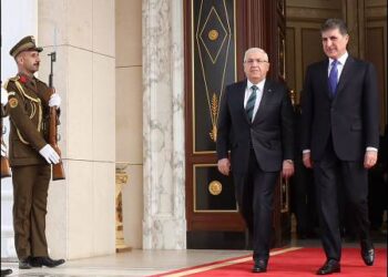 Turkey defense minister Yasar Guler with Nechirvan Barzani