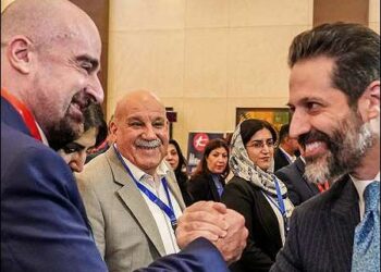 Bafel Talabani with his brother Qubad Talabani