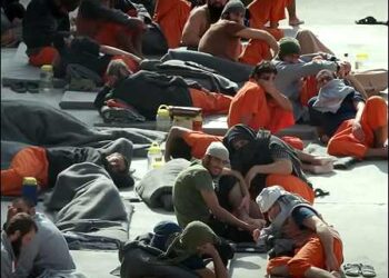 Islamic State militants in Gweran prison in Hasaka, Syrian Kurdistan (Rojava)