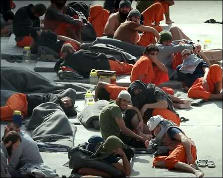 Islamic State militants in Gweran prison in Hasaka, Syrian Kurdistan (Rojava)
