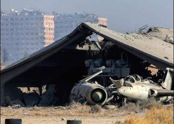 Israel strikes military airports in Syria, December 9, 2024. Photo: AFP