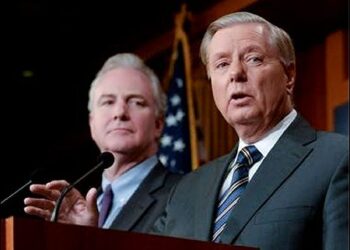Lindsey Graham with Chris Van Hollen