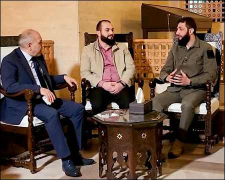 Syrian Islamist rebel leader discusses power transition after Assad falls