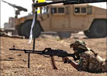 Kurdish female SDF/YPJ fighter in Syrian Kurdistan (Rojava), 2022. Photo: AFP