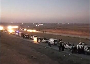 Syrian Kurds in the besieged Shehba region in northern Syria are leaving for the Tabqa Canton following the onslaught by Turkish-backed Islamic jihadist groups, December 2, 2024. Photo: Video/ANF