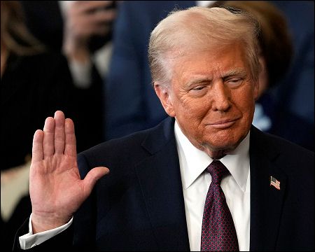 Donald Trump sworn 47th US president Jan 20, 2025 Trump channel video yt ikurd net