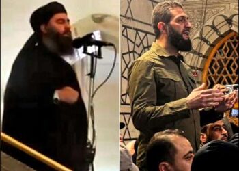 Abu Bakr Al-Baghdadi and Ahmed al-Sharaa Golani