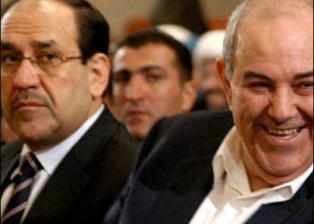 Nouri al-Maliki with Ayad Allawi