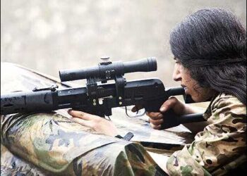Kurdish PKK female fighter, 2023. Photo: PKK/ANF