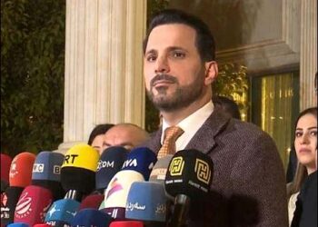 Shaswar Abdulwahid, leader of the New Generation Movement (Cûłanewey Newey Nwê), Sulaimani, Iraqi Kurdistan,January 18, 2025. Photo: Screengrab/NRT TV