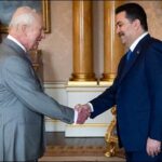 Britain's King Charles III with Shia al-Sudani