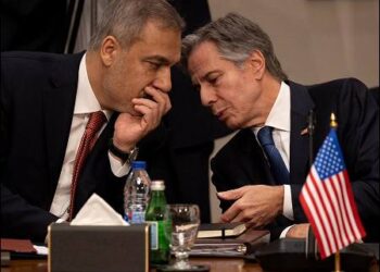 Antony Blinken with Hakan Fidan