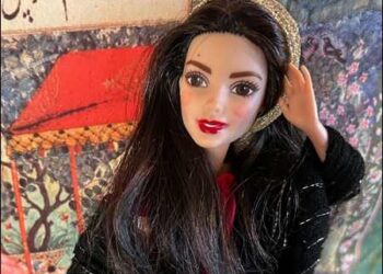 Kurdish Barbie doll as Jina Mahsa Amini