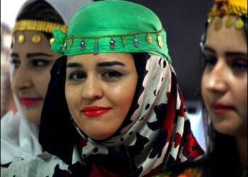 Kurdish Fashion show in Qamishlo city, Syrian Kurdistan (Rojava), March 14, 2017. Photo: AFP