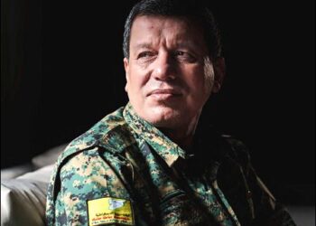 General Mazloum Abdi, the commander-in-chief of the Kurdish-led Syrian Democratic Forces SDF, the de facto army of Syria's autonomous Kurdish administration in Syrian Kurdistan (Rojava), February 2, 2025. Photo: AP