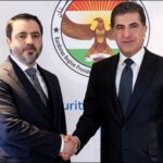 Nechirvan Barzani with Asaad al-Shaibani