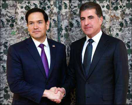 Nechirvan Barzani with Marco Rubio