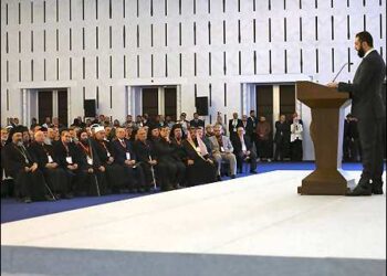 Sharaa at Syria's national dialogue conference