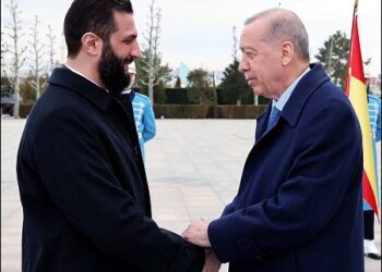 Ahmed al-Sharaa with Recep Tayyip Erdogan