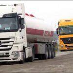 Oil trucks in Sulaimani, Iraqi Kurdistan