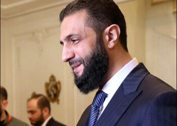 Islamist Syria's interim president, Ahmed al-Sharaa, also known as Abu Mohammed al-Golani. His past includes being part of al-Qaeda, ISIS, and later founding al-Nusra Front, which was initially aligned with al-Qaeda before rebranding to Hayat Tahrir al-Sham (HTS). February 4, 2025. Photo: AP