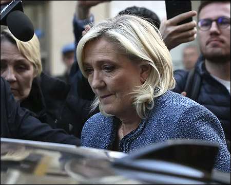 Frances Marine Le Pen barred from running for president in 2027