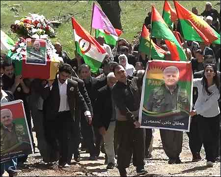 Former PJAK leader Haji Ahmadi laid to rest in Qandil, Iraqi Kurdistan