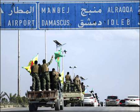 Kurdish forces withdraw from Syrias Aleppo under deal with Damascus