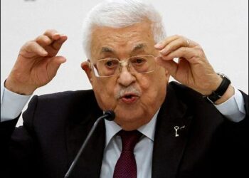 "Palestinian" Authority leader Mahmoud Abbas, Ramallah, West Bank, Israel, April 23, 2025. Photo: Reuters
