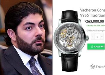According to leaked documents Idris Nechirvan Barzani bought Vacheron Constantin wristwatches in 2017 for over $375,000. Illustrative Photo: iKurd.net/Barzani’s fb/luxurywatchesusa.com
