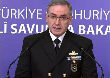 Zeki Akturk, spokesperson for the Turkish defense ministry, April 2025. Photo: Screengrab from IHA TV